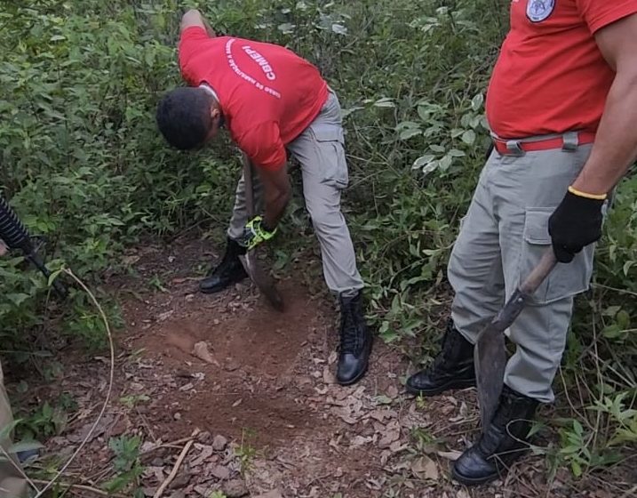  Suspeito de matar homem indica local onde corpo foi enterrado há um ano em Piripiri