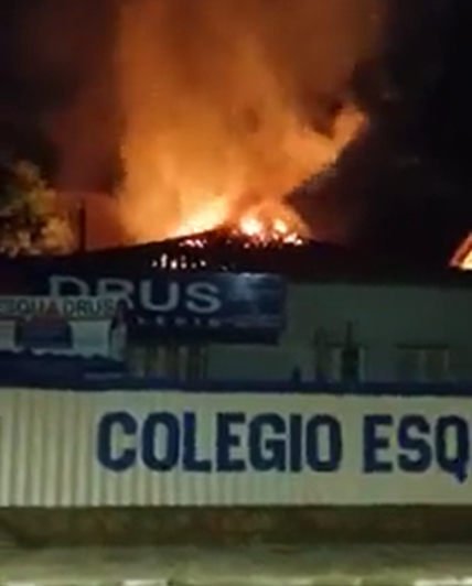  Incêndio atinge escola no Centro de Teresina; ninguém ficou ferido
