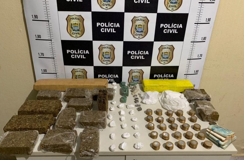  Suspeito é preso em flagrante com 16 tabletes de maconha durante operação em Picos