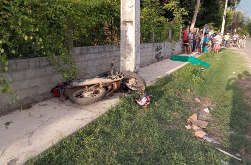 Motociclista morre ao colidir contra poste na zona Sudeste de Teresina