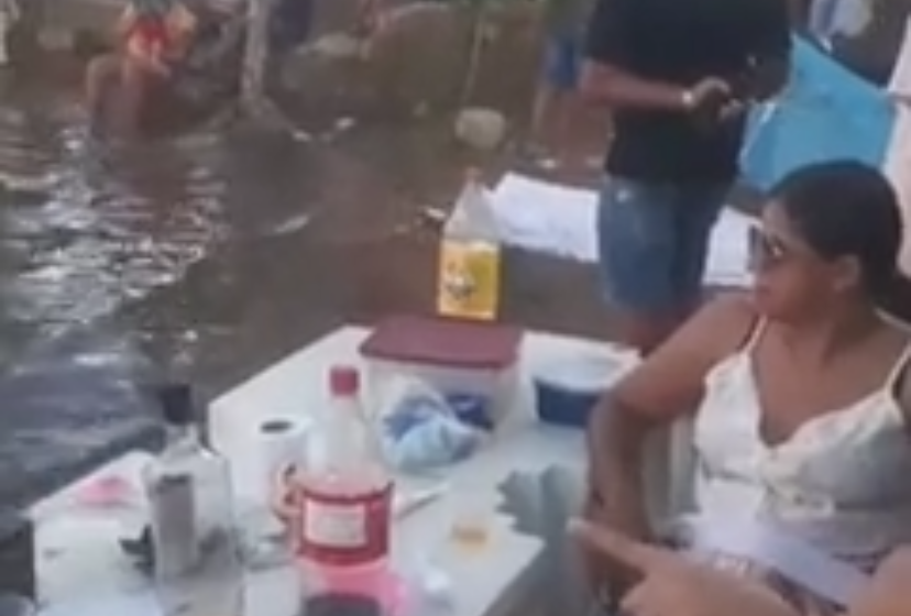  Vídeo: corpo de jovem morto afogado fica ao lado de banhistas em barragem