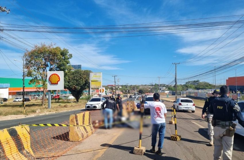  Motociclista é atropelado por caminhão e morre na Ladeira do Uruguai