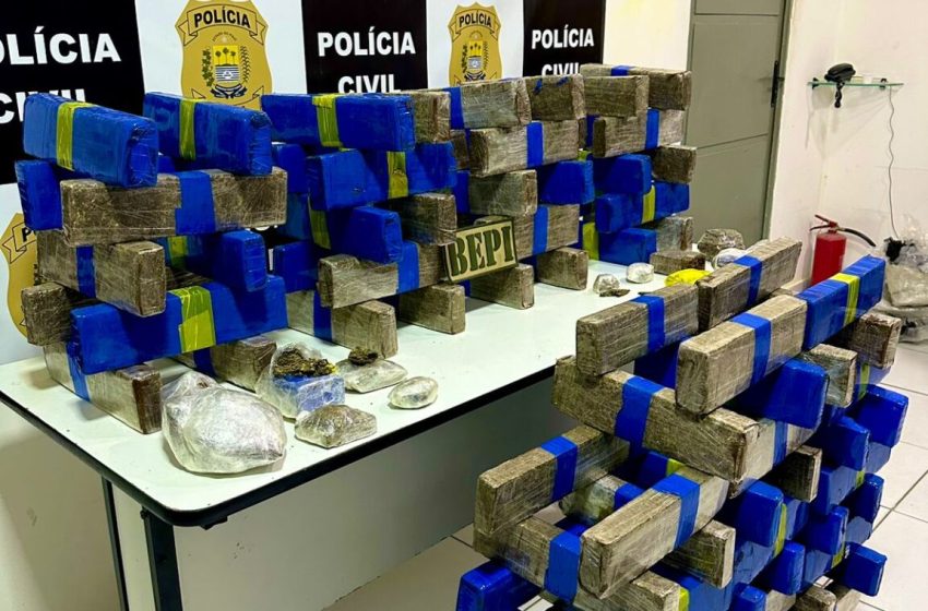  Cerca de 105 kg de substância análoga à maconha é apreendido em depósito