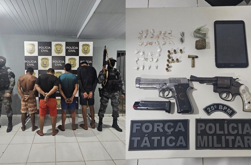 Polícia prende criminosos de Camocim (CE) que planejavam realizar homicídios no Piauí
