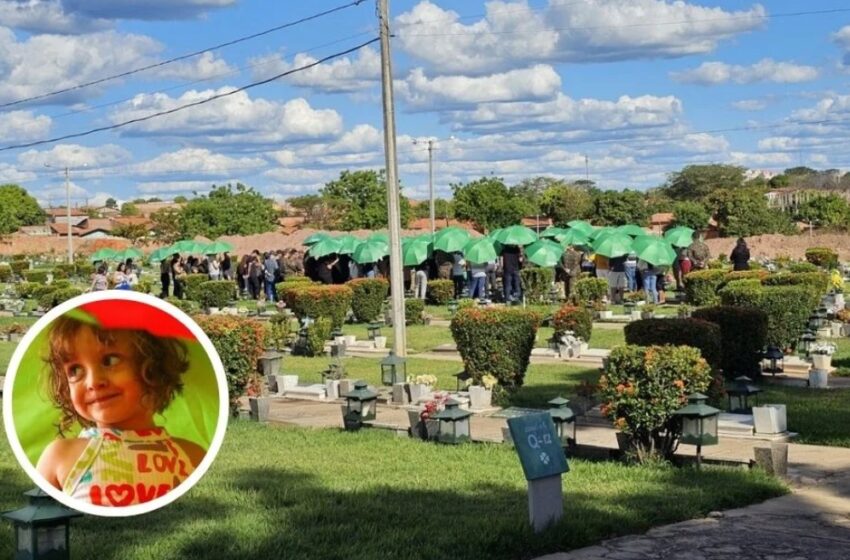 Corpo de criança que morreu em escola de Teresina é escoltado pela PRF e enterrado sob forte comoção