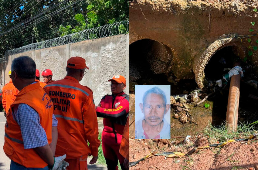  Corpo de homem sugado por bueiro é encontrado em Teresina