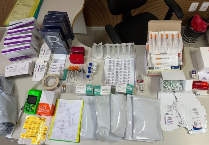  Tirzepatida, toxina botulínica e ácido hialurônico com suspeita de falsificação são apreendidos no PI